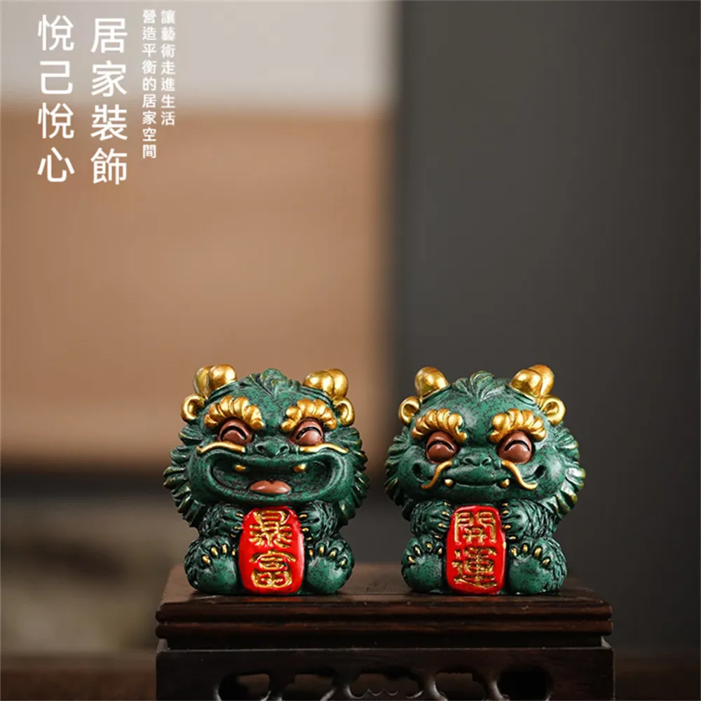 【超微米】招財貔貅擺件 麒麟桌面擺飾 開運招財擺設 生日禮物 喬遷新居裝飾品 送禮禮品(招財貔貅擺飾)