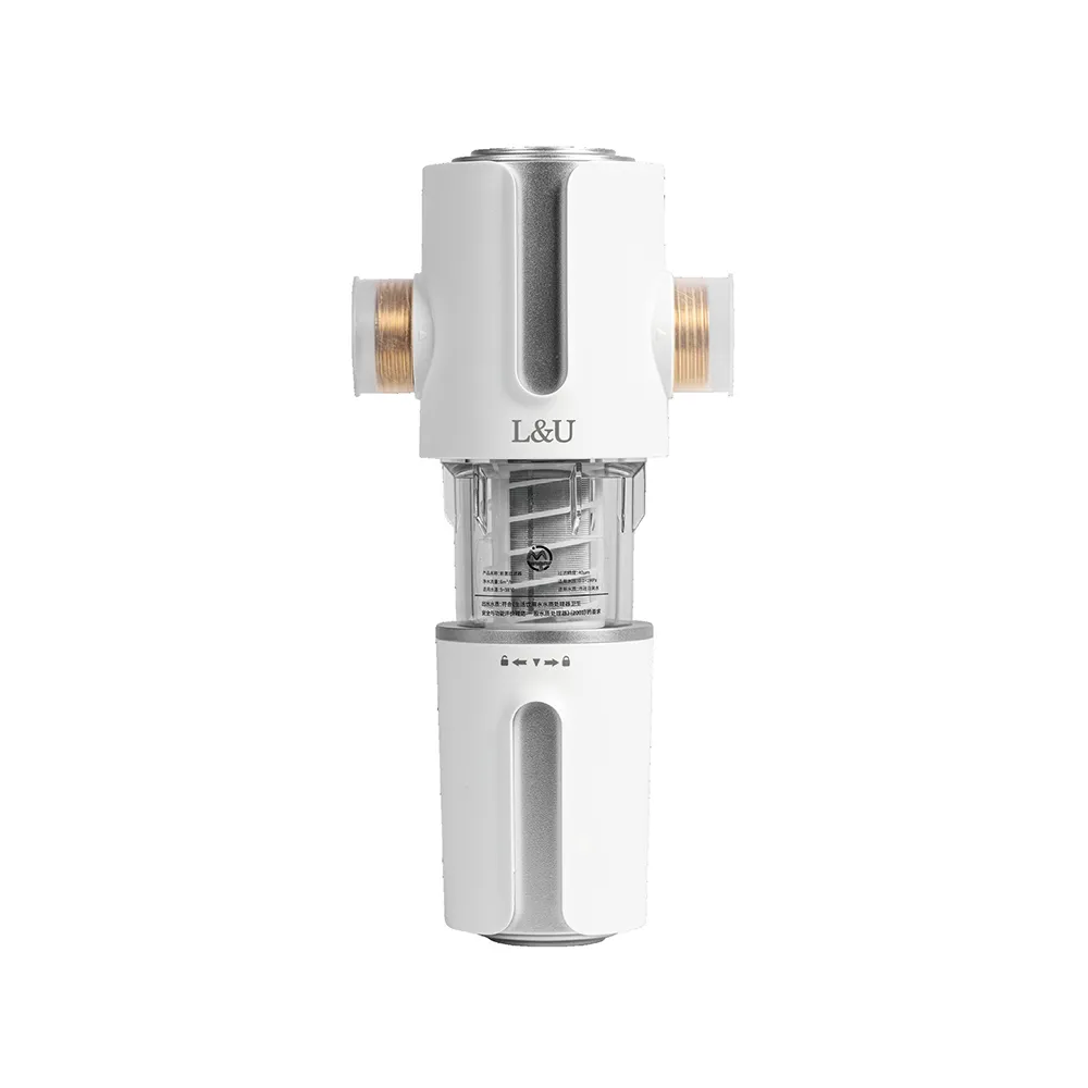 【LEZUN 樂尊】L&U QZ01反沖洗前置過濾器 不銹鋼濾網全屋凈水器(家用凈水 自來水凈化 廚房凈水)