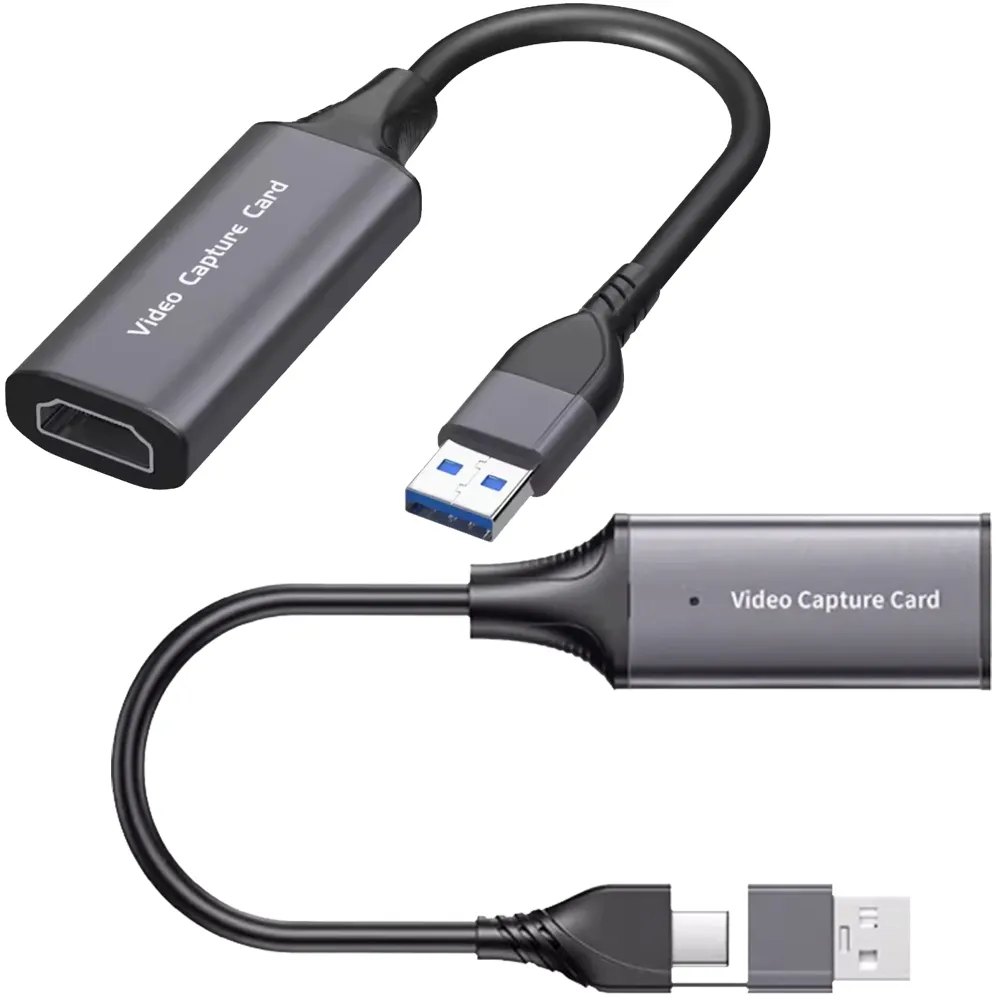 VC03 Type-C+USB二合一轉HDMI影像擷取卡(4K輸入/輸出輸入雙用/外接採集卡/Switch/PS5手機轉電腦)