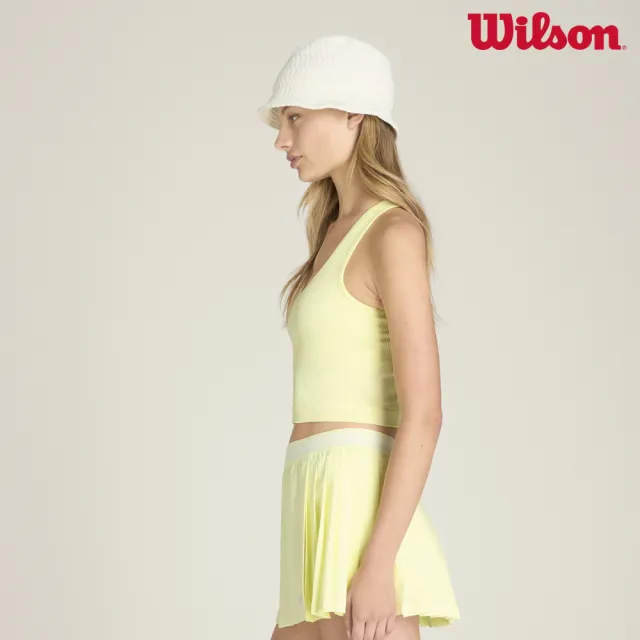 【WILSON】Cross Court Skirt Tender Yellow 女款 服飾 半身裙 黃色 WW00435Y008001
