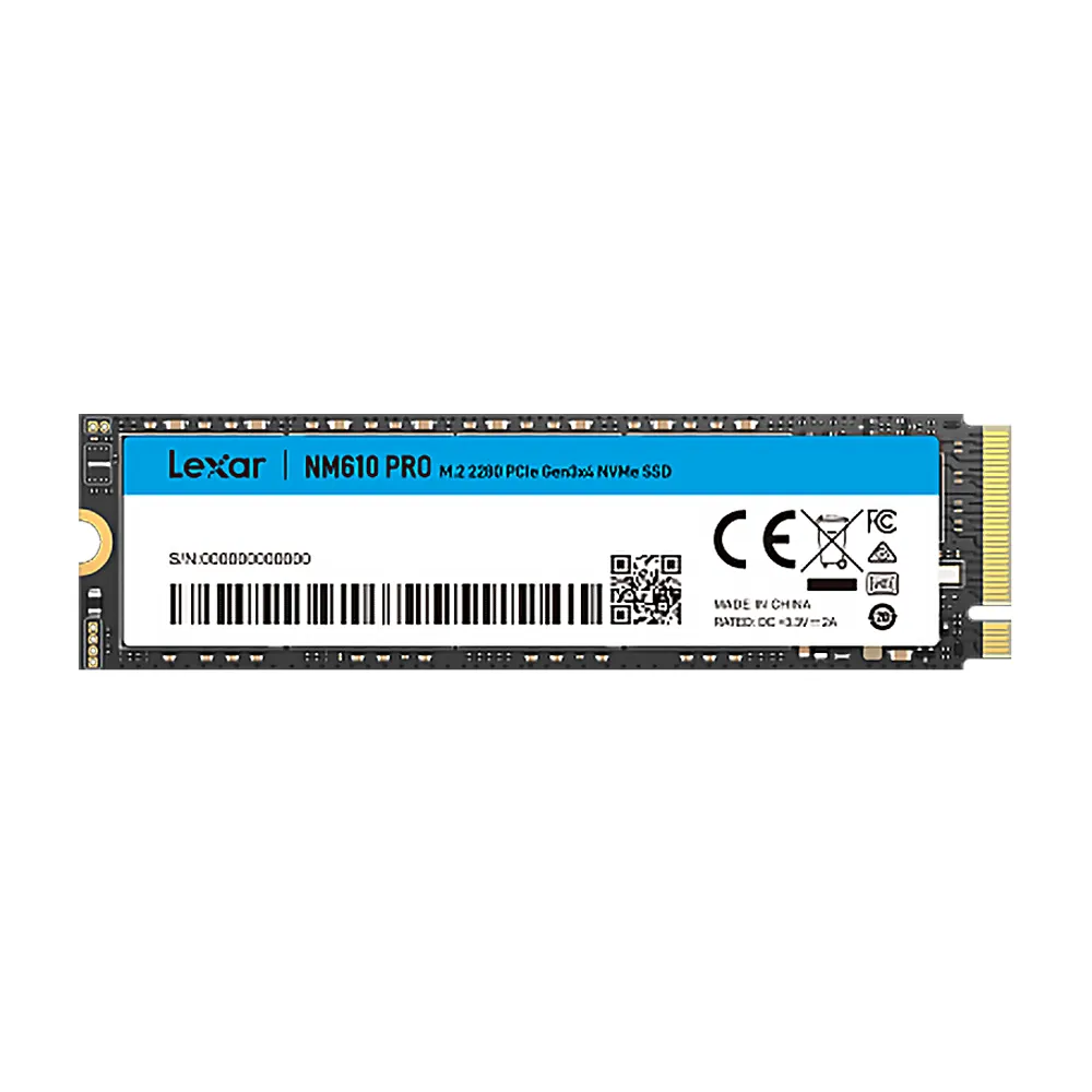 【Lexar 雷克沙】NM610 PRO M.2 2280 PCle Gen3 NVMe 500GB 固態硬碟