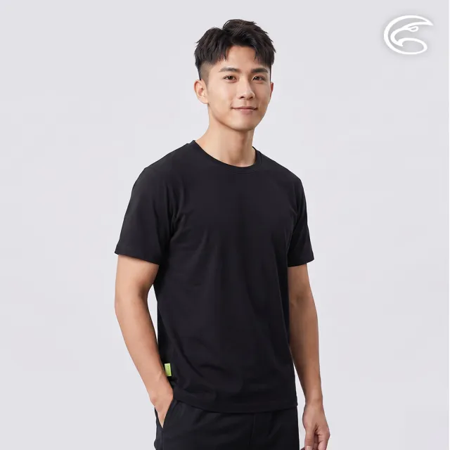 【ADISI】中性SORONA混紡絲滑涼感循環圓T AL2611118 黑色 S-5XL｜UPF50+ 抗UV 吸濕排汗 抗菌 彈性 排汗衣