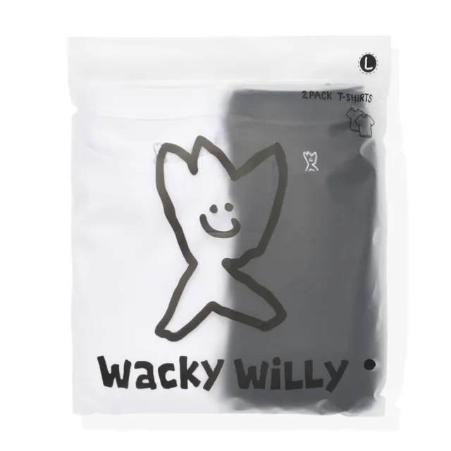 【Wacky WiLLY】官方旗艦館 男女款-KIKY短袖T恤-單件 / 兩件組(網路限定款 UNI短袖上衣)