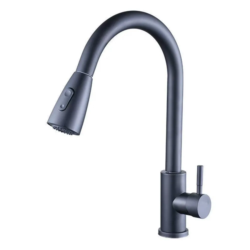 【匠俱】廚房水龍頭 抽拉式(冷熱水洗 菜盆 洗碗盆 水槽洗碗池伸縮抽拉款萬向龍頭)