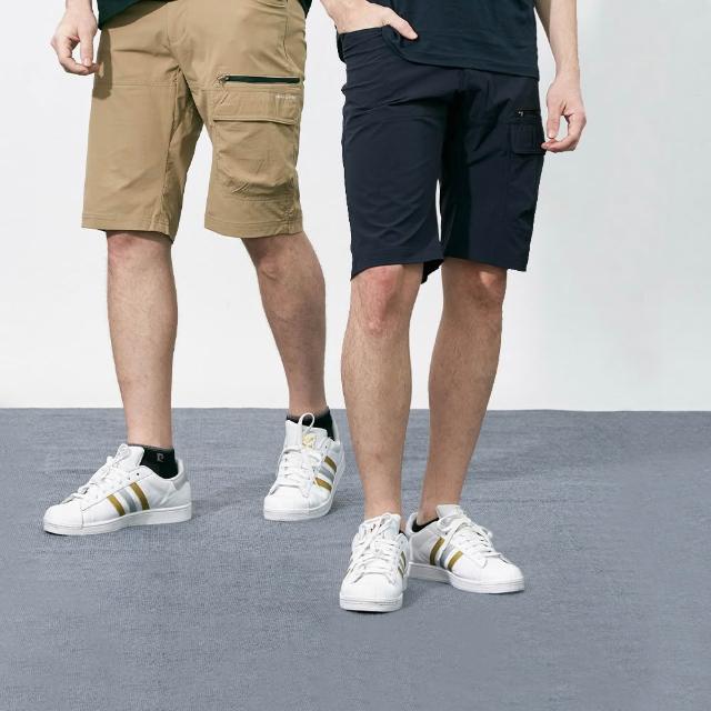 【pierre cardin 皮爾卡登】網路獨家 男款 多口袋速乾工作休閒短褲(四色任選)