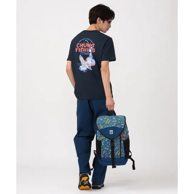 【CHUMS】CHUMS 休閒 CHUMS Fishing Club T-Shirt短袖上衣 深藍 男 (CH012753N001)