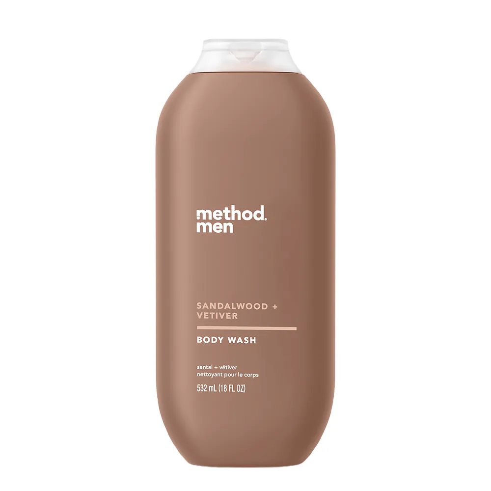【method 美則】男仕潔膚露-檀香岩蘭草532ml(沐浴乳 冒險 自信 中性)