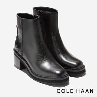 【Cole Haan】Gillian Lug Waterproof 防水皮革短靴 女款一般楦 黑色 (W30755)
