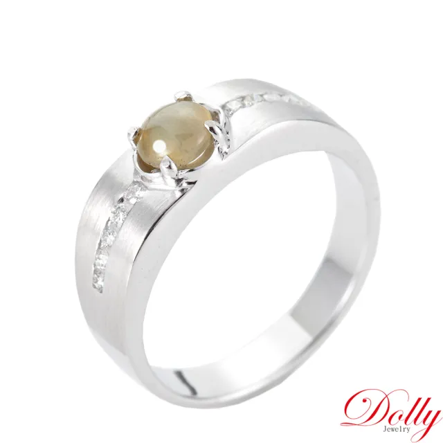 【DOLLY】14K金 金綠玉貓眼鑽石戒指 高級訂製珠寶 奢華質感 浪漫送禮