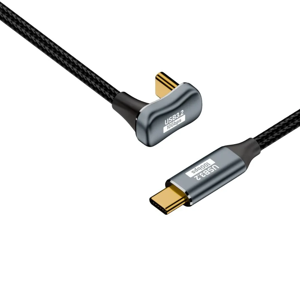 【UniSync】Type-C 全功能線 4K60Hz 100W快充 10GbpsU型充電線 3米(10GbpsU型充電線)
