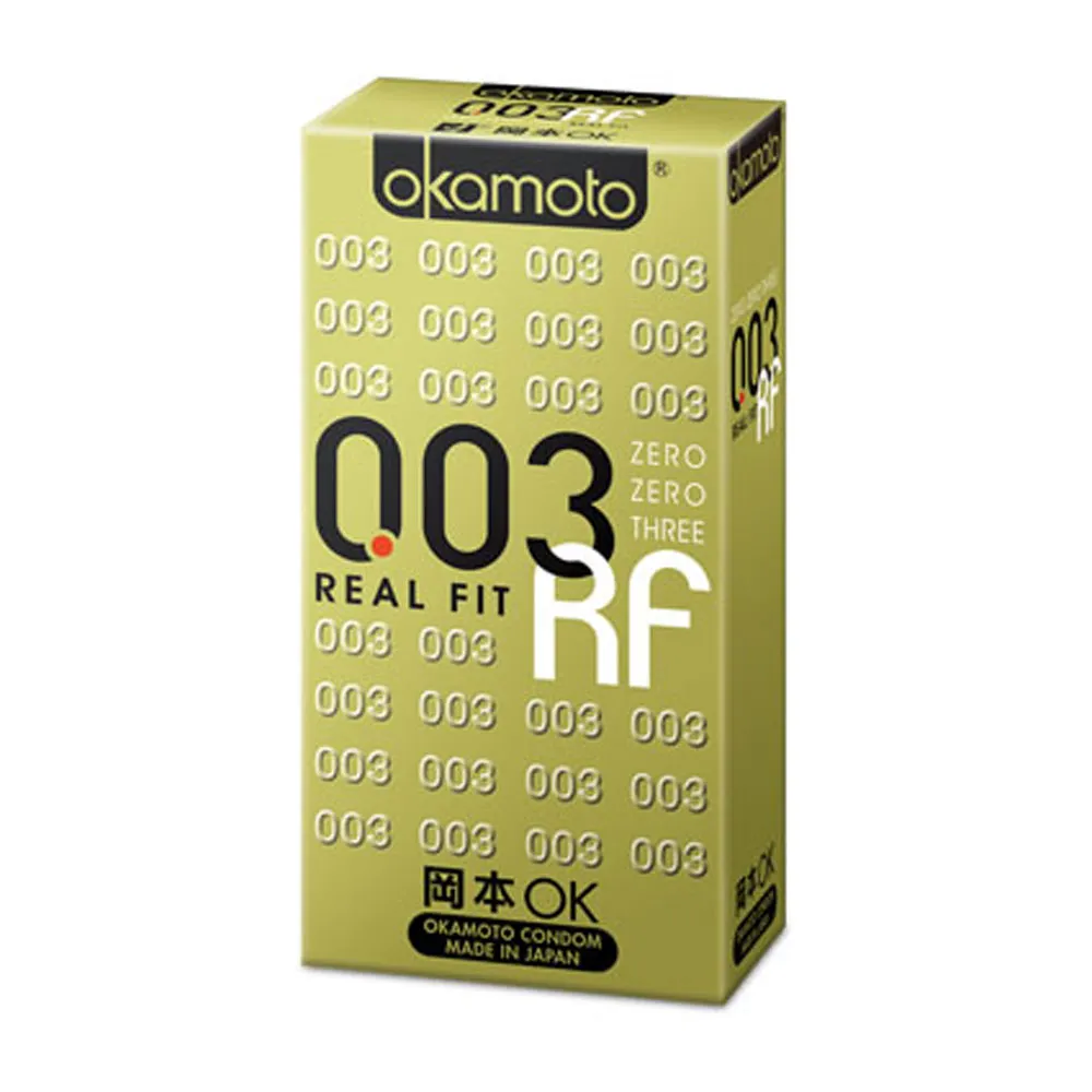 【okamoto 岡本】003RF貼身保險套6入/盒(加有潤滑劑/貼身/光滑/極薄系列)