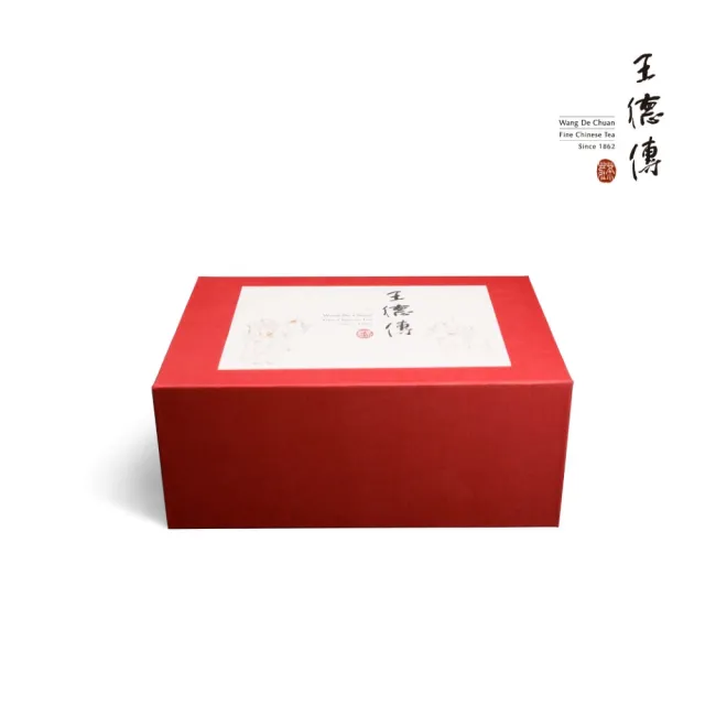 【王德傳】特選茶葉禮盒-阿里山金萱100g+凍頂烏龍100g(德傳茶禮)