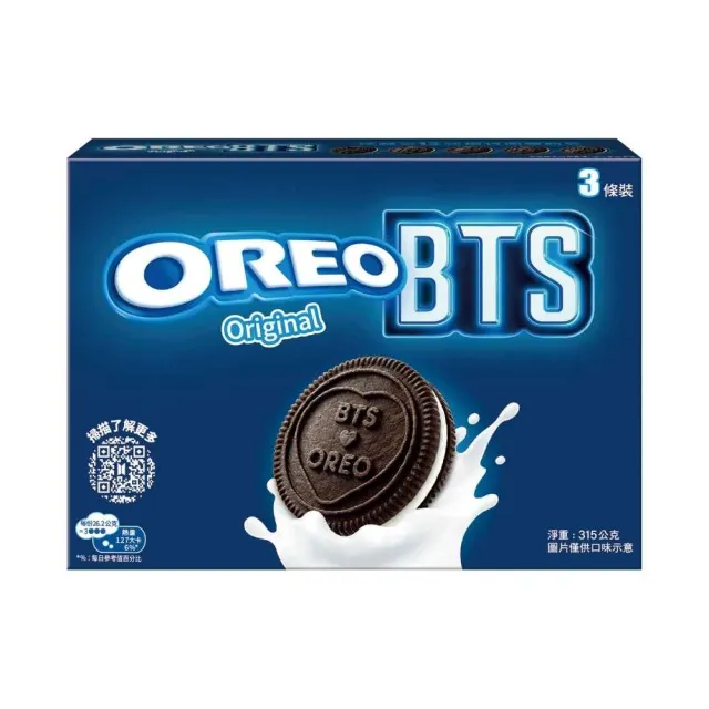 【OREO 奧利奧】OREO夾心餅乾量販盒 三入分享組(多口味可選、含BTS 聯名款)