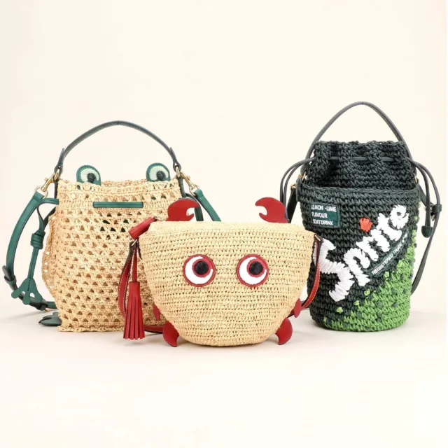 【ANYA HINDMARCH】超吸睛造型手提 肩斜背草編包 (多款可選)