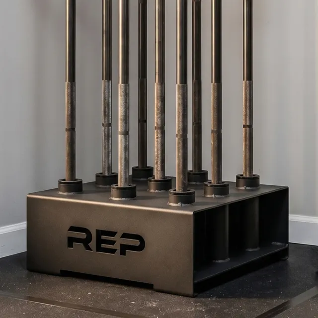 【REP】直立槓鈴收納架 (9 孔) /槓鈴展示架