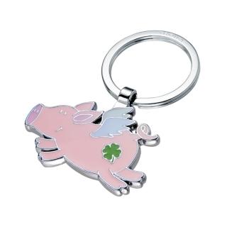 【Troika】LUCKY PIG 幸運豬金屬鑰匙圈 四葉草吊飾