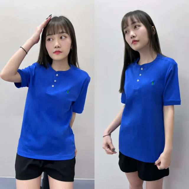 【RALPH LAUREN】男女皆可 小馬 polo亨利領 短T ralph lauren 青年版 袖口羅紋 拉夫勞倫 上衣 短袖(1445)