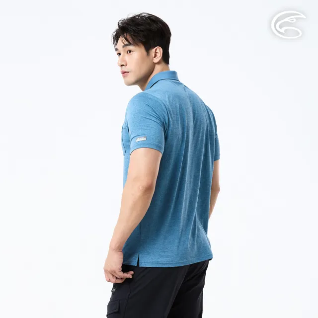 【ADISI】男輕量散熱超透氣抑菌消臭POLO衫 AL2611016 石青 M-3XL｜吸濕排汗 快乾 防臭 輕量 排汗衣