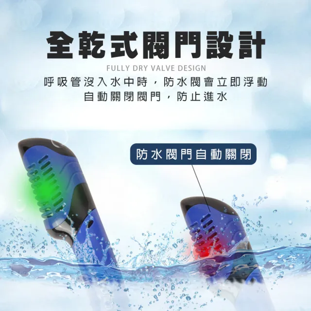 全乾式雙鏡面潛水面罩(浮潛面罩 單鏡面罩 潛水面鏡 潛水面罩 潛水鏡 潛水蛙鏡 浮潛 蛙鏡 泳鏡)