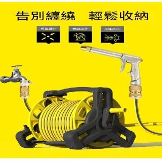 【ZHIPU 芝浦】洗車機 清洗機 高壓洗車水槍 水泵 家用澆花水管 多功能水管車 長桿水槍15米套裝 定製款L