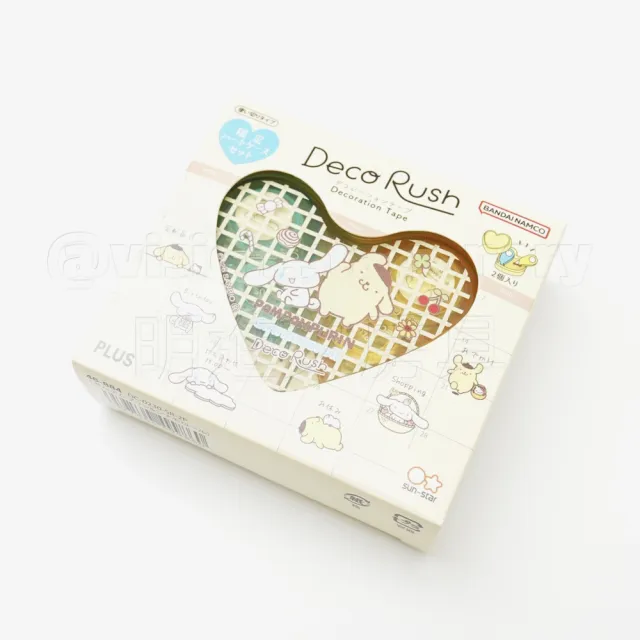 【PLUS 普樂士】《DECO RUSH 三麗鷗限定愛心盒花邊帶》