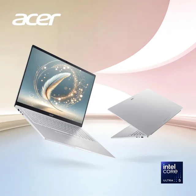 【Acer 宏碁】羅技滑鼠組★16吋Ultra5輕薄AI筆電(Swift Lite/SFL16-52M-58U4/CU5-115U/32G/1TB/W11)