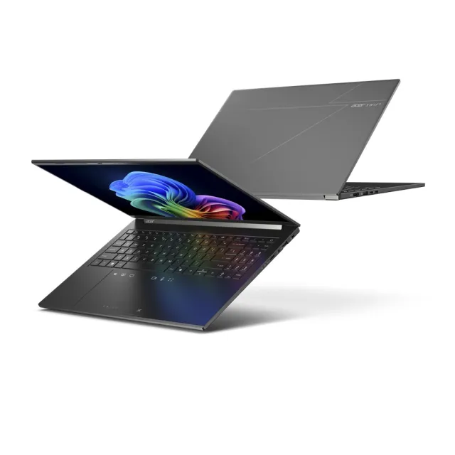 【Acer】羅技滑鼠組★16吋Ultra 9輕薄OLED AI筆電-黑(Swift Go/SFG16-74-91FX/Ultra 9-288V/32G/1TB/W11)