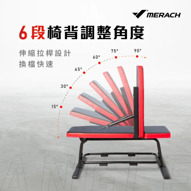 【MERACH】多功能綜合訓練重訓椅 MR-2506(重訓器材/舉重床//啞鈴槓鈴/划船) 父親節禮物