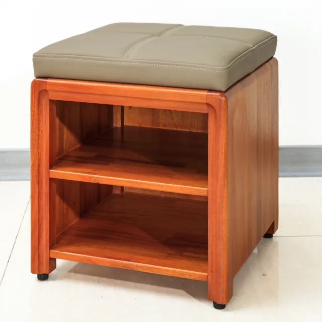 【Mahogany 瑪荷尼家具】免組裝 40X40X41 丹麥40鞋櫃椅MYR-C  全原木桃花心木 鞋櫃椅 ART-E23