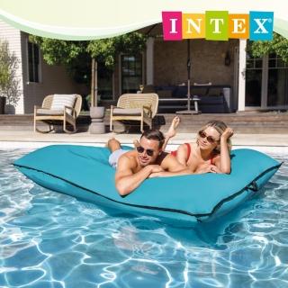 【INTEX】懶洋洋豪華水上浮排床/浮床/沙灘睡墊198x157cm-2色可選(56794)
