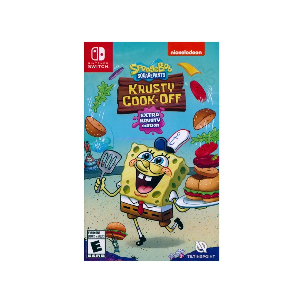 【Nintendo 任天堂】NS Switch 海綿寶寶：蟹堡王烹飪大挑戰 超大蟹堡王版 SpongeBob(中英日文美版)