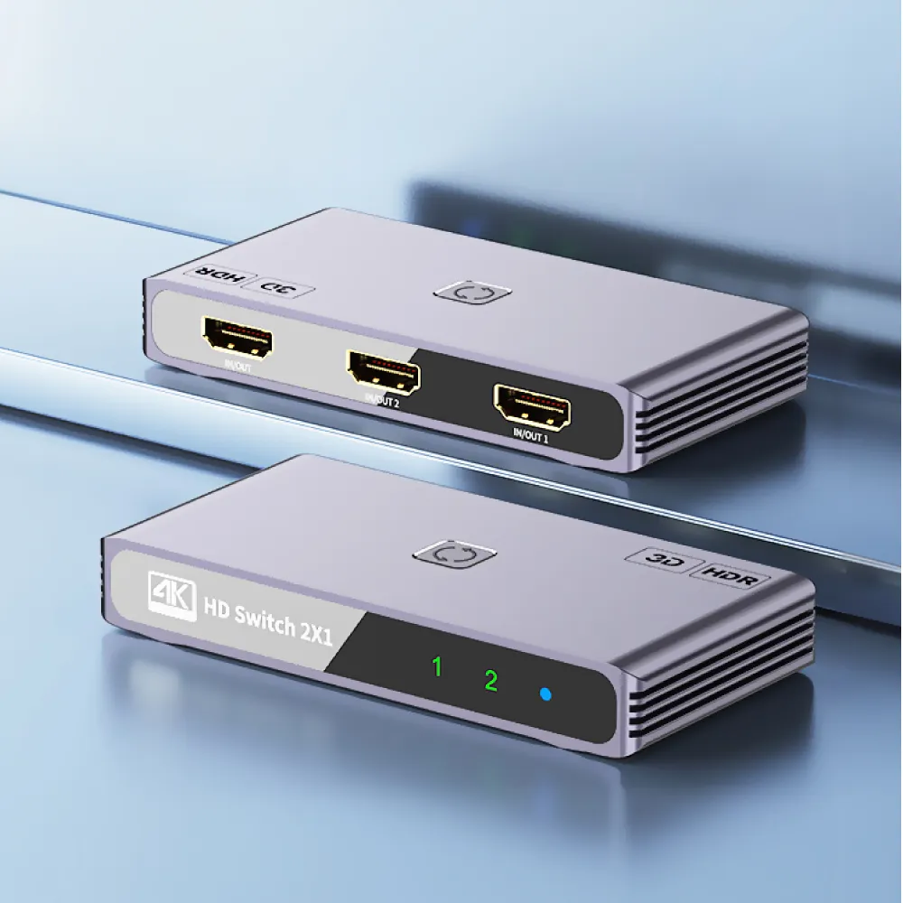 【科技達人】4K高清 雙模式切換HDMI切換器(2進1出 1進2出 電競 switch可 電腦 機上盒 投影機 切換分配器)