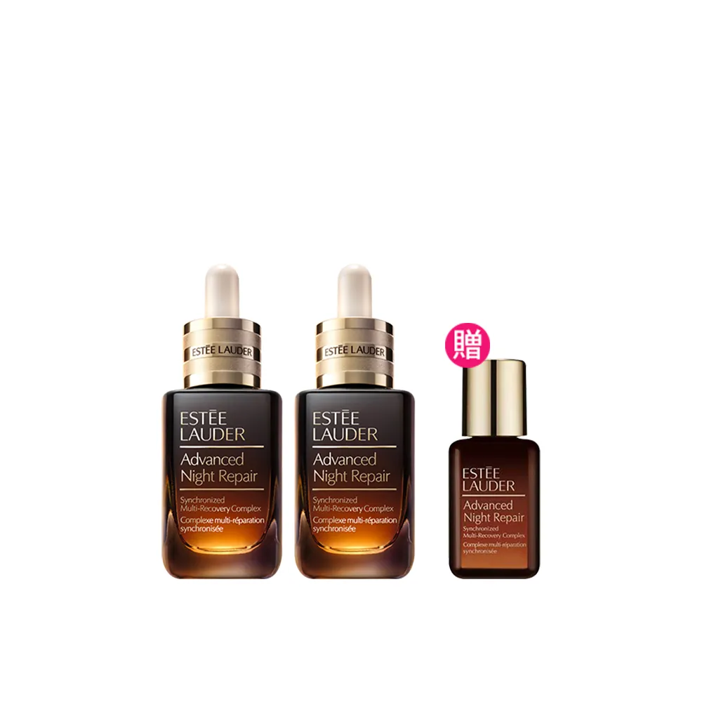 【Estee Lauder 雅詩蘭黛】小棕新客分享雙入組(特潤超導全方位修護露30mlx2/No.1小棕瓶/精華液/IU摯愛)