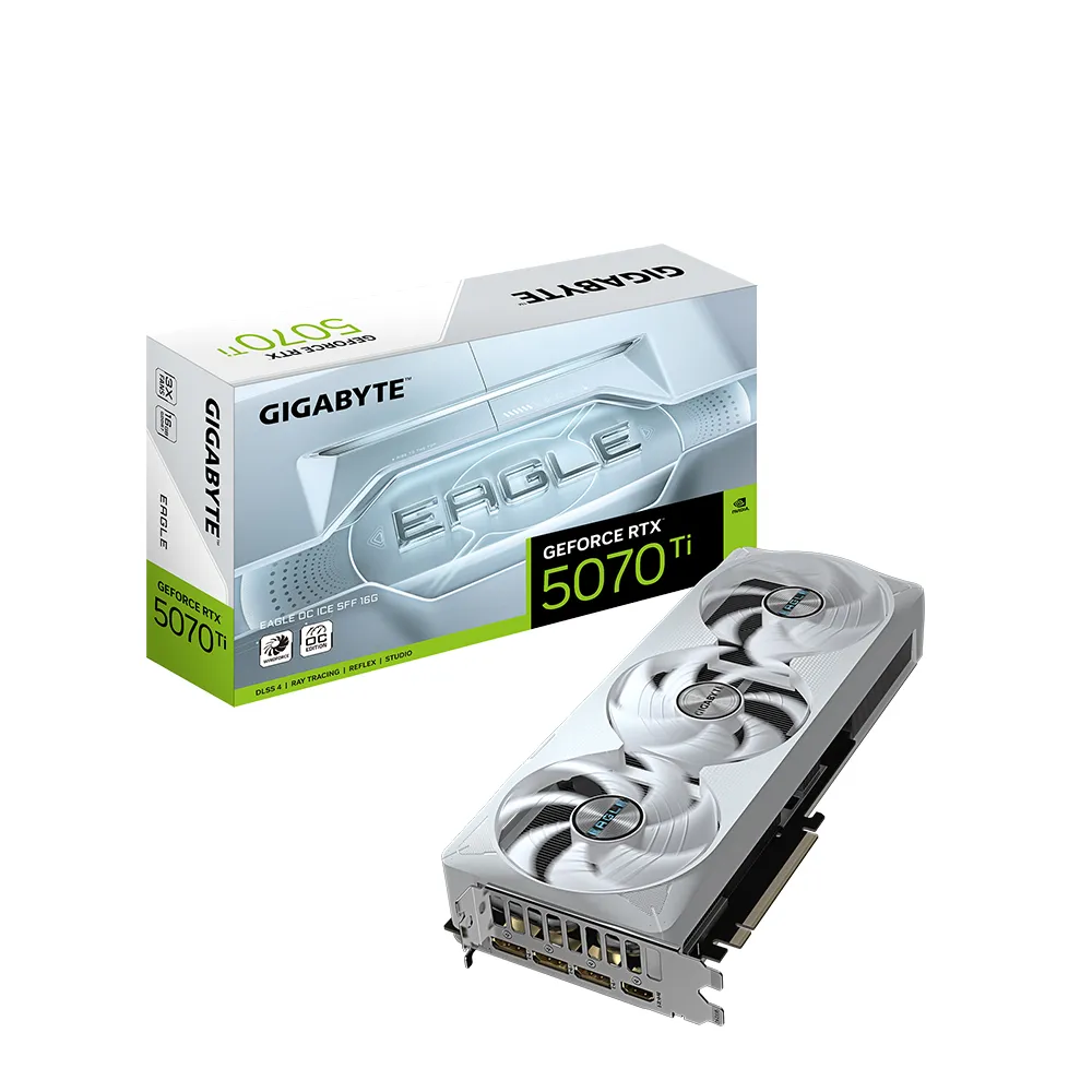 【GIGABYTE 技嘉】RTX 5070 Ti EAGLE OC ICE SFF 16G 顯示卡(組合包B)