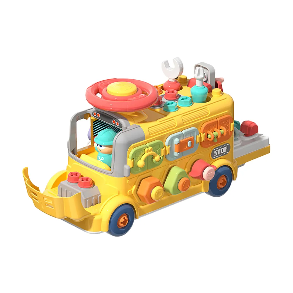 【JoyNa】DIY拆解玩具 玩具車 六面益智 工程車(擰螺絲.手眼協調早教玩具.教具)
