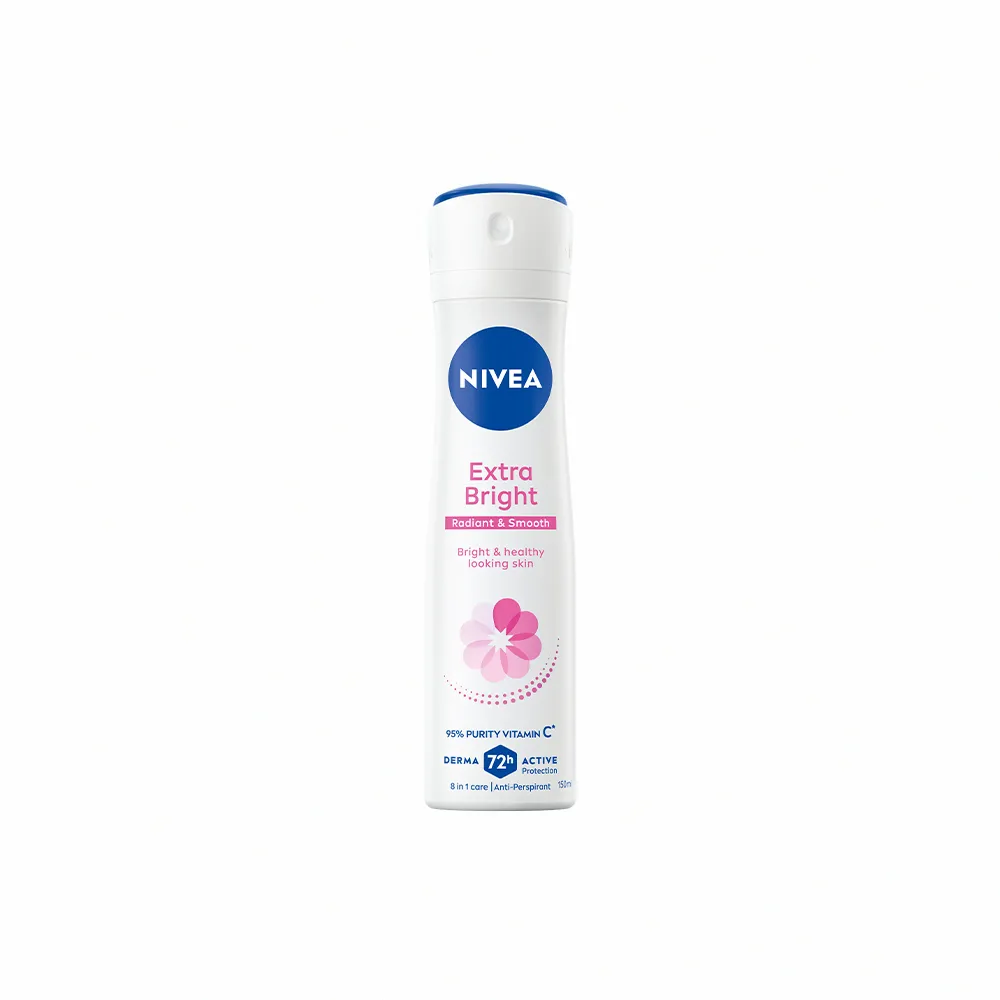 【NIVEA 妮維雅】止汗爽身噴霧 亮白系列150ml(長效止汗)