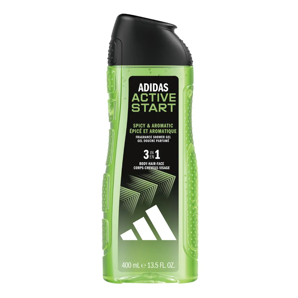 【adidas 愛迪達】三合一潔顏洗髮沐浴露-能量激活(400ml)