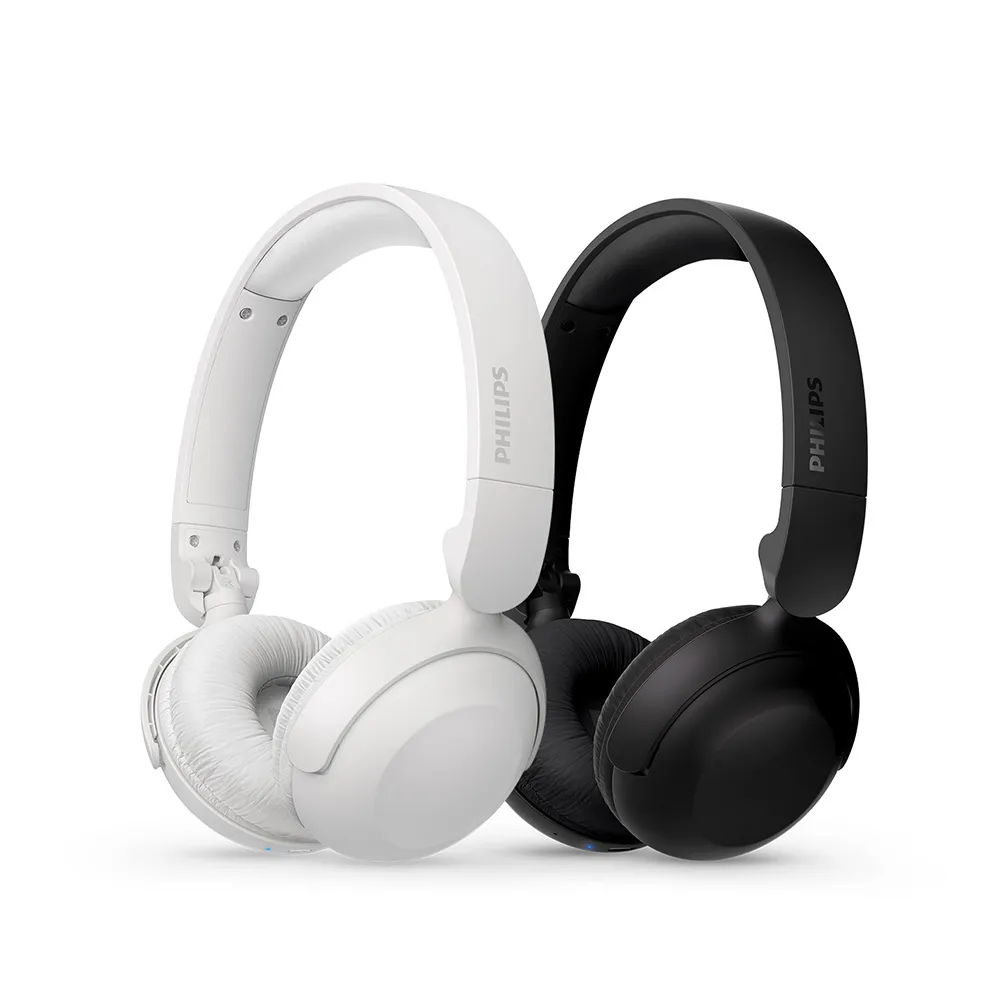 【Philips 飛利浦】AI通話降噪25H超續航藍牙5.3頭戴耳機-TAH2209(降噪)