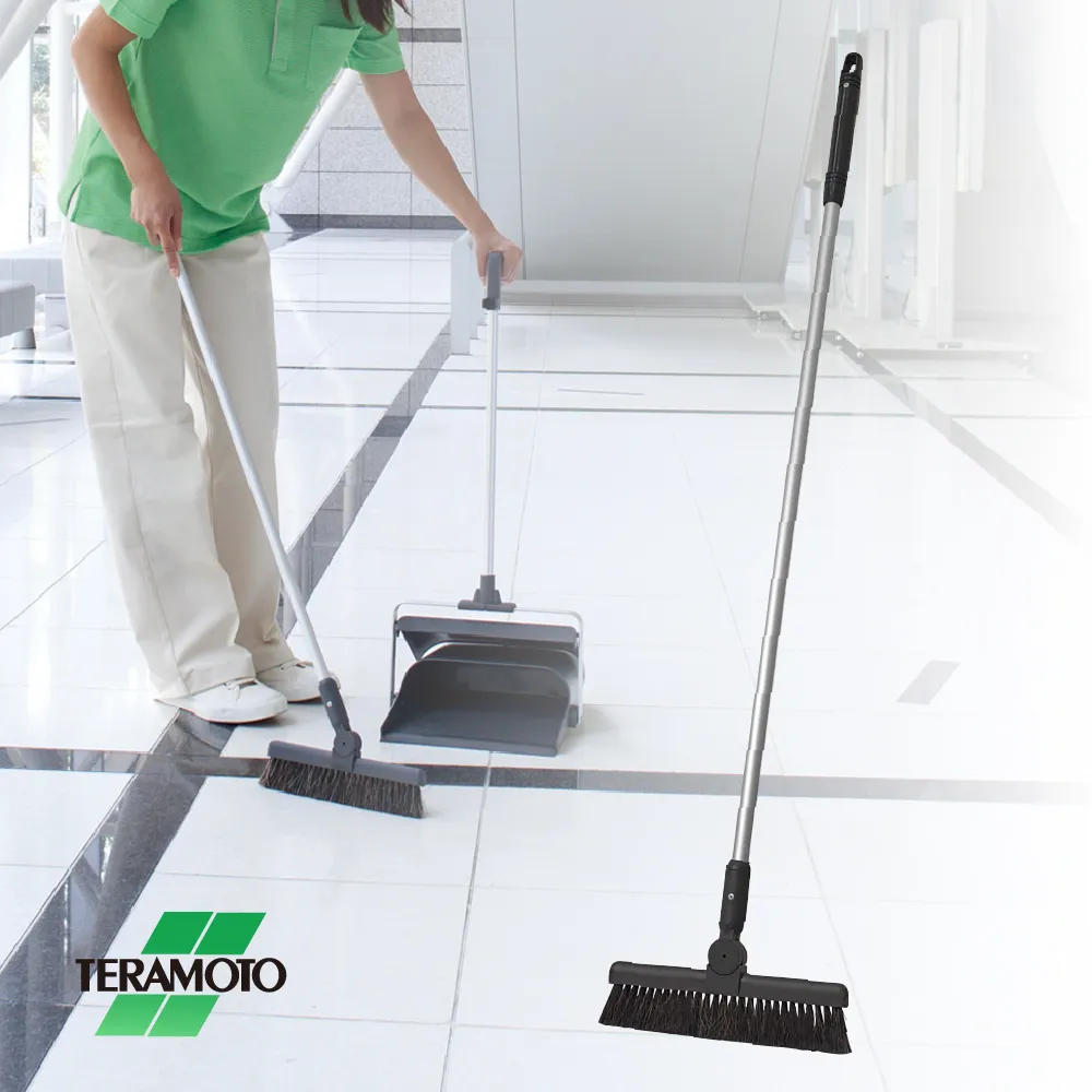 【HOME WORKING】TERAMOTO日本BM2一本柄掃把(一本柄/馬毛混合纖維/木質地板可用)