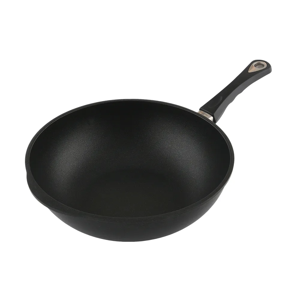 【AMT】經典中式炒鍋 28cm 9cm深 不沾鍋 電磁爐 IH爐可用(平輸品)