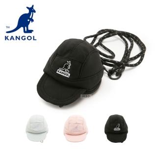 【KANGOL】袋鼠 帽子造型零錢包 可側背 65558783(包包 耳機包 錢包)