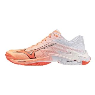 【MIZUNO 美津濃】Wave Lightning Elite 男 排球鞋 包覆 回彈 橘 白(V1GA260080)