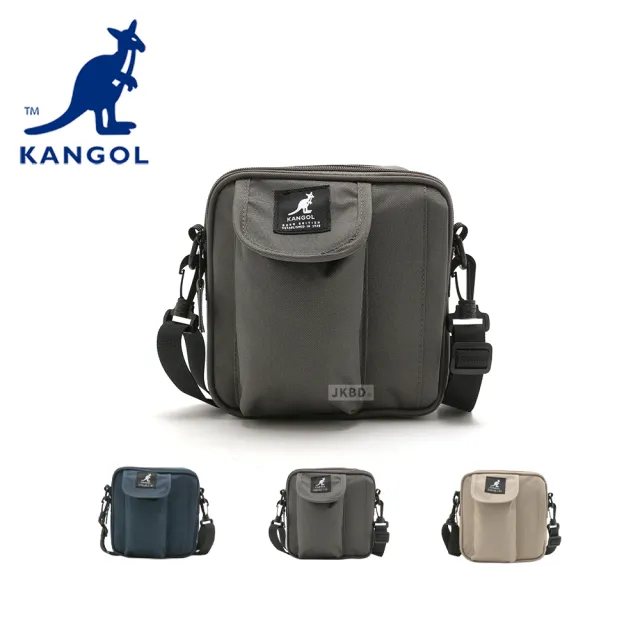 【KANGOL】袋鼠 手機口袋側背包 66251701(包包 斜背包)