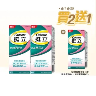 【挺立】關鍵雙效錠 2盒組(42錠/盒-618爆殺必買 一天2錠 雙效配方 40mg UCII  草本啤酒花 14天靈活有感)