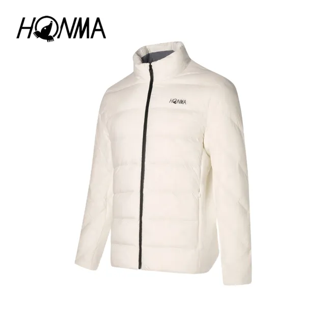 【HONMA 本間高爾夫】男仕保暖羽絨鵝絨外套 針織彈力袖口可調節 25FW(M-XXL白黑任選HMLQ121R529)