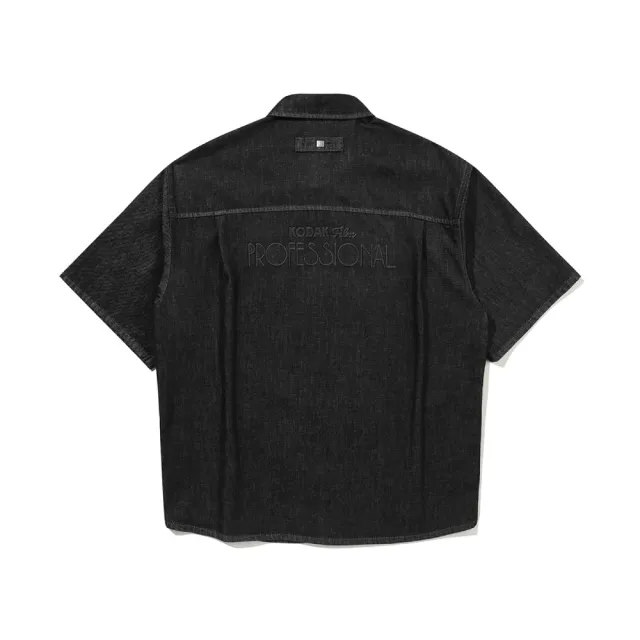 【KODAK Apparel】男女同款 短袖襯衫 RGB 牛仔襯衫 / KB606001BLK KB606001SBL