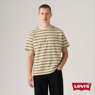 【LEVIS】RED TAB 復古條紋短Tee 男生上衣 人氣新品 A0637-0206