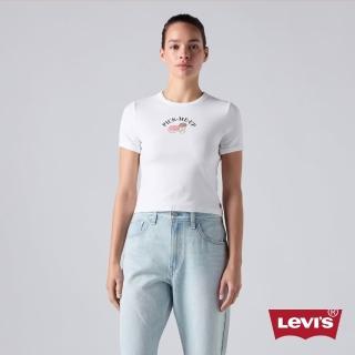 【LEVIS】印花短版HAYES 短Tee / 微彈性 女生上衣 熱賣單品 008A7-0019