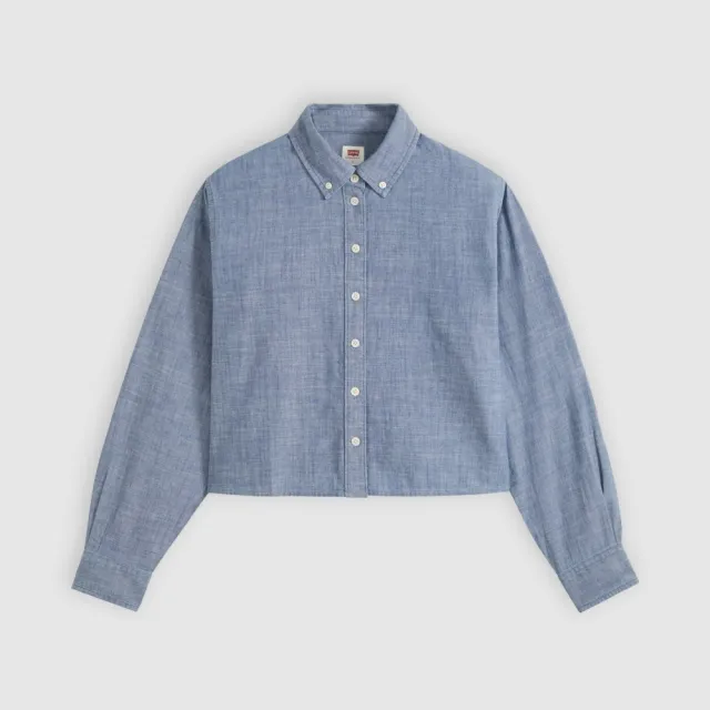 【LEVIS】Sullys 短版長袖襯衫 女生上衣 熱賣單品 0084X-0007