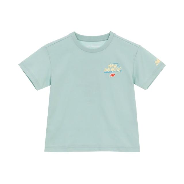 【NEW BALANCE】NB 童裝 短袖上衣_7EG2E04WMNT_男童/女童_綠色